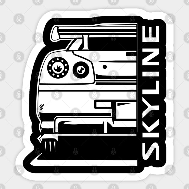 Nissan Skyline R34 Sticker by JDMAPEX